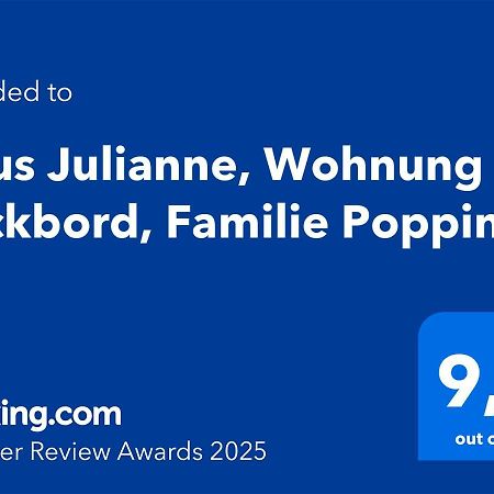Haus Julianne, Wohnung Backbord, Familie Poppinga Norderney Dış mekan fotoğraf