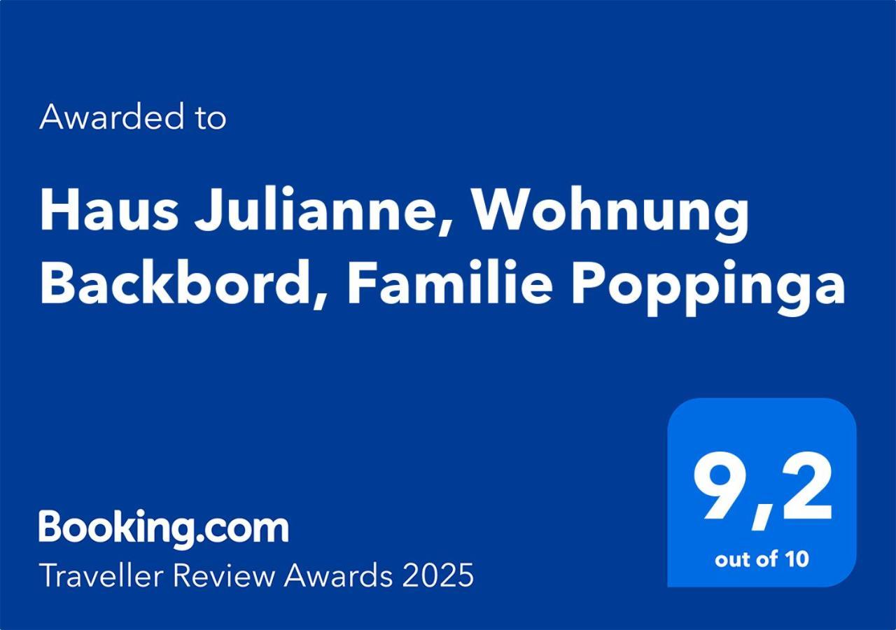 Haus Julianne, Wohnung Backbord, Familie Poppinga Norderney Dış mekan fotoğraf